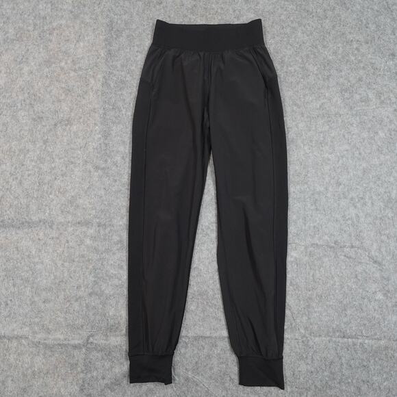 Lululemon Pants Womens 2 Stretch Jogger Pull On Black Drawstring 27" Athleisure - Picture 1 of 8